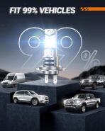 SEALIGHT H7 Fog light, 1:1 Real Size, 800% 44,000LM Super Bright 6500K Cool White LED Light Bulbs, Plug and Play, Pack of 2 - Image 5