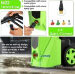 Pressure Cleaner 5000 PSI 2.8 GPM High Power Cleaners with 33ft Pressure Hose, 4 Nozzle and Foam Cannon, for Home, Cars, Fences, Patio (Green) - Image 3