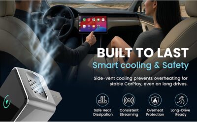 Ultra Compact Multi-User AUTO-Connect Wireless CarPlay Adapter 2026 for iPhone – Fast & Stable 5GHz Dual Band WiFi, Converts Wired to Wireless, USB-A/USB-C, for Cars 2016+, iOS 10+ - Image 7