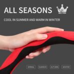 HighnessHwoo Luxury Suede Steering Wheel Cover for Cars, Soft Leather Padded Wheels Cover for Sedan, SUV, Thin Car Handle Cover, Universal Fit, Anti Slip, 14.75-15.15in, Gray - Image 7