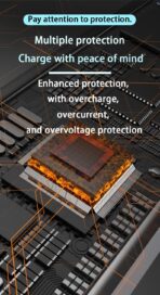 6-in-1 Multi-Function Car Charger with LED Digital Display, PD 3.1A & QC3.0 Super Fast Charging, Fire-Proof PC Body, Multi-Port USB/Type-C Car Adapter for iPhone Android Tablets Cars - Image 8