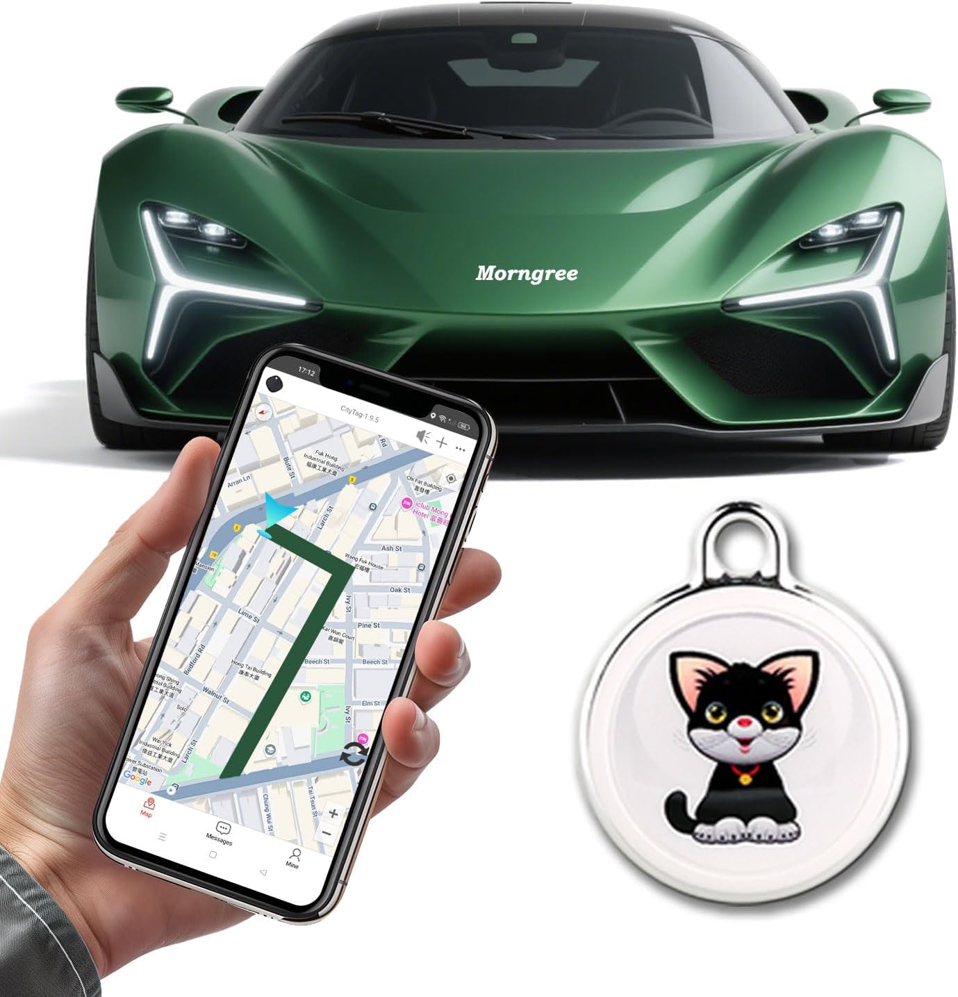 71TnFcgZFlL._AC_SL1500_.jpg GPS Tracker for Vehicles,Car Portable Real Time GPS Tracking Device,Full Global Coverage Location Tracker for Car,Kids,Dogs.Long Standby/No Monthly Fee/No SIM Card Required/No Subscription - Image 1