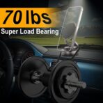 Upgraded Vacuum Magnetic Car Phone Holder for MagSafe, 360° Rotation, 96LBS Ultra Suction Cup Mount for iPhone & Android, Car/Gym/Mirror - Image 3