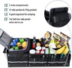 Farasla Waterproof Trunk Organizer with Insulated Leakproof Cooler Bag, Foldable Cover, Adjustable Securing Straps (Black) - Image 7