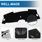 KUST Black Dash Cover for Honda CRV CR-V 2023 2024 2025 2026 (Without HUD) Non-Slip Dashboard Cover Polyester Interior for CRV Accessories Sunshade No Glare - Image 4