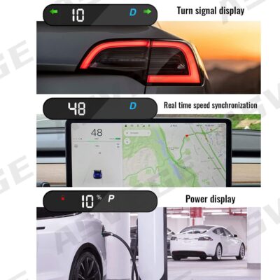ASVEGE Embedded Digital Heads up Display Mini HUD for Tesla Model 3, Model Y 2019-2022 - Image 4