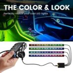 YANTU Cigarette Lighter Adapter & Splitter with 150W 3-Sockets & LED Ambient Lighting, Dual USB Fast Charging Car Outlet 12V, Car Cigarette Lighter Socket Plug Extension for Vehicles - Image 5