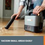 WORX WX030L 20V Power Share Cordless Cube Vac Compact Vacuum, Black - Image 6