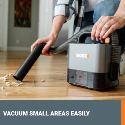 WORX WX030L 20V Power Share Cordless Cube Vac Compact Vacuum, Black - Image 6