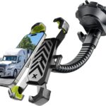 Bracketron X-Lock Heavy-Duty Car Phone Holder Mount for Truck - Phone Holders for Your Car with 4-Point XGrip Security for Windshield & Dash - Compatible with iPhone & Android