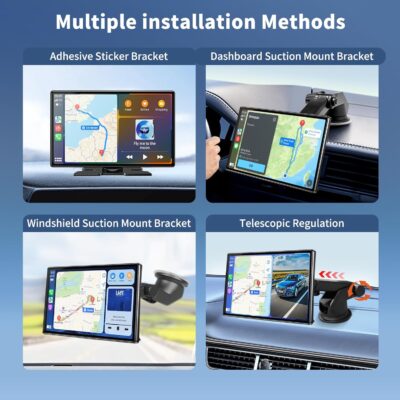 Wireless Carplay 11.3" A pple Carplay Screen for Car with 4K Dash Cam 1080P Backup Camera, Car Stereo for Carplay & Android Auto GPS Navigation/Bluetooth/Mirror Link/Voice Control/AUX/FM/Siri - Image 8