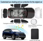 TINGLU Window Shades for Honda CR-V CRV 2017-2022 Accessories Car Side Full Windows Rear Triangular Windshield Sun Shade Sun UV Rays & Privacy Protection for Camping,Napping,and Relaxing 8PCS - Image 3