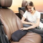 Car Lumbar Support Pillow, Memory Foam Comfortable Vehicle Seat Cushion for Driving, Sciatica Tailbone Pain Relief Driver Seat Pad, Universal Automotive Accessories (Dark Grey) - Image 6