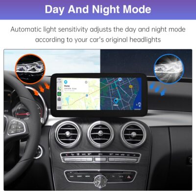 Road Top 10.25" CarPlay Screen Upgrade for Mercedes-Benz W205 W447 NTG5.0 2015-2018, Wireless CarPlay Android Auto Display, OEM System Retained, Car Touchscreen Replacement - Image 7