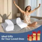 Cervical Neck Pillow for Pain Relief - Ergonomic Pillow Side Sleeper Pillow for Sleeping, Orthopedic Bed Pillow Neck Support Pillow, Contour Memory Foam Pillows for Side Back Stomach Sleepers - Image 7