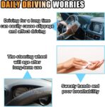 Stretch Elastic Steering Wheel Cover, All-Season Comfort, Warm in Winter & Cool in Summer, Universal 15 Inch Microfiber Breathable Ice Silk, Anti-Slip, Odorless, Easy Carry, Fit Car, SUV (Grey) - Image 5