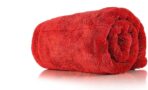 The Rag Company - The 1500 - Heavy Duty Car Drying Towel; Perfect for Trucks, Commercial Vehicles, RVs, Boats, and More; Premium 70/30 Blend Twist Loop Design, 1500gsm, 30in x 30in, Red