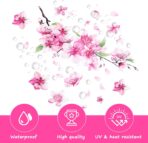 2 Pcs Cherry Blossom Vinyl Car Sticker, Car Flower Decals, Pink Sticker for Cars, Scratch Cover Pink Flower Decal for Automotive, Motocycle, Home Decor - Image 5