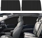 ZATOOTO Car Side Window Sun Shades - Privacy Magnetic Black 2 Pcs Covers Blinds Curtains - Auto Accessories Sunshades Keeps Cooler Screen for Baby Sleeping