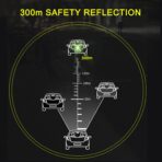 TOMALL 6Pcs 3D Strong Reflective Stripe Sticker for Car Fender Hood Bumper High-Intensity Night Visibility Reflective Decal Safety Warning Diamond Grade Carbon Fiber Universal for Car SUV (Blue) - Image 5