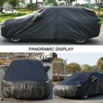 KouKou Car Cover Waterproof All Weather, 7 Layers Outdoor Car Covers for Automobiles with Zipper, Universal Fit Hatchback Subaru Impreza,Mazda 3,VW Golf, BMW X2, ect. (Length to163-178 inch) - Image 7