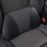 1p Memory Foam Lumbar Support Pillow for car Lower Back Pain Relief - Back Cushion for Driving, Chair Support for Car-Office Chair（Black）