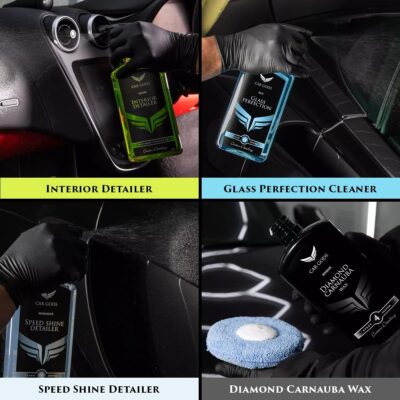 Car Gods 8 Piece Car Cleaning Detailing Kit - Shampoo - Carnauba Wax - Wheel Cleaner - Shine Detailer - Fallout Eliminator - Tyre Serum - Interior Detailer - Glass Cleaner - Image 4
