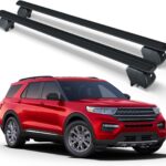 300 LBS Heavy Duty Cross Bars Roof Rack Compatible with 2020-2026 Ford Explorer with Side Rails, Lockable & Adjustable Rooftop Crossbars Cargo Luggage Carrier Car Vehicles Suvs