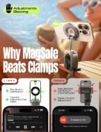 LISEN Airplane Travel Essentials for Women Men Phone Holder for Desk MagSafe Phone Travel Size Accessories Airplane Gadgets Men Long Flight Cruise Must Haves Spring Break Essentials Easter Gifts - Image 7