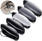 Frienda 5 Pcs Auto Car Vehicle Sun Visor Clip Holder Sunglasses Holder for Eyeglasses Mount Ticket Card Clip for Car Accessories (Black,Gray,Silver)