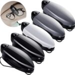 Frienda 5 Pcs Auto Car Vehicle Sun Visor Clip Holder Sunglasses Holder for Eyeglasses Mount Ticket Card Clip for Car Accessories (Black,Gray,Silver)