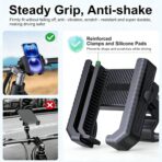 Vitog Motorcycle Bike Phone Holder with Waterproof Pouch, 360° Rotatable Clip, No Camera Blocking, Rainproof Protection, Bike Phone Mount with Stable Grip, Universal Fit for Motorcycle/Scooter/ATV - Image 6