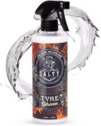 Salty Captain Tire Shine 16.9oz – Tire Shine Spray for Long-Lasting Gloss – Water-Based Formula with UV Shield – Safe for Cars, Trucks, Motorcycles, RVs & More – Non-Greasy & No Sling, Easy to Apply