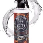 Salty Captain Tire Shine 16.9oz – Tire Shine Spray for Long-Lasting Gloss – Water-Based Formula with UV Shield – Safe for Cars, Trucks, Motorcycles, RVs & More – Non-Greasy & No Sling, Easy to Apply