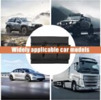 Mandark Car Window Armrest Storage Box, Leather Vehicle Side Door Organizer with Multiple Pockets, Comfortable Automotive Arm Elbow Rest Pad Bag Accessories, Universal for Most Cars (Black) - Image 4