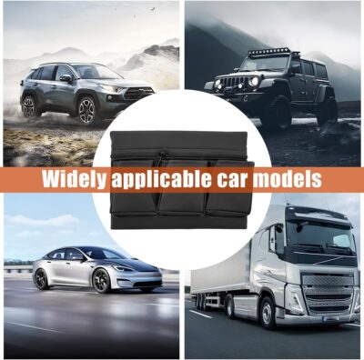 Mandark Car Window Armrest Storage Box, Leather Vehicle Side Door Organizer with Multiple Pockets, Comfortable Automotive Arm Elbow Rest Pad Bag Accessories, Universal for Most Cars (Black) - Image 4