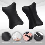 2 Pack Car Neck Pillow Soft Breathable Headrest Pillows for Driving Support, Universal Fit for Most Car Seats Decor Accessories（Black） - Image 5