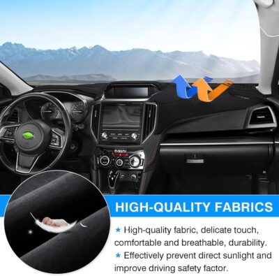 Autorder Dashboard Cover Mat for Subaru Forester 2019-2024 Accessories Dash Cover Flannel Dash Mat Sunshade Glare UV Rays Protector - Image 4