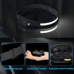 LED Headlamp Rechargeable Flashlight, 2-Pack 230° Wide Beam Headlight with Motion Sensor, Lightweight, Weatherproof, 2 Light Source Head Lamp for Camping Hiking Running Outdoor - Adults and Kids - Image 6