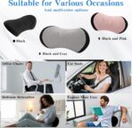 Lumbar Support Pillow for Office Chair and Car - Ergonomic Memory Foam Back Support Cushion for Automotive Seat, Desk Chair, and Recliner (Black) - Image 6