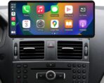 Road Top 12.3" Ultra-Narrow CarPlay Screen Upgrade for Mercedes-Benz C-Class W204 (2008-2010 NTG4.0), Wireless CarPlay & Android Auto, Linux Touchscreen Display Retrofit, OEM Integration Car Stereo