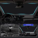 Car Sun Shade for 2017 2018 2019 2020 2021 2022 Honda CRV Windshield Sun Shade, Sun Visor Windshield Cover for CRV Front Window Sunshade Foldable Auto Interior Accessories UV Block to Keep Cool - Image 5