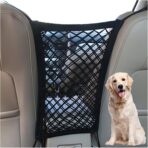 DYKESON Dog Car Net Barrier Pet Barrier with Car Mesh Organizer for Dog & Child, Safety Divider with Storage Pouch, Easy Install for Cars & SUVs