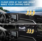 KUST Black Dash Cover Mat for Toyota RAV4 2019-2025 Left Hand Driving Non-Slip Dashboard Cover Interior for RAV4 Accessories Custom Fit Dash Mat Sunshade Windshield Glare - Image 6