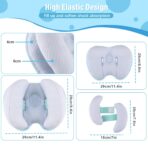 Upgraded 2 in 1 Baby Travel Pillow, Adjustable Banana Shape Baby Neck Head Support Piloow Stroller Insert Cushion for 4 Months Up Kids, Toddler, Blue - Image 2