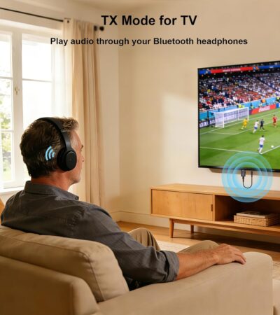 USB Bluetooth Adapter for Car, Bluetooth Transmitter Receiver for TV, Stereo, Headphone, PC, TSNAM 3.5mm AUX Wireless Audio Adapter, Plug & Play - Image 2