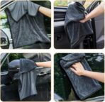 Microfiber Car Wash Drying Towel 60x160cm Thickened Large Absorbent Car Cleaning Cloth for Automotive Care - Image 8