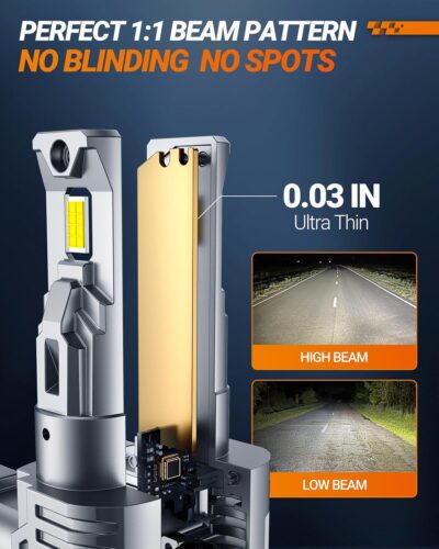 SEALIGHT Scoparc 9006/HB4 Bulbs, 30000LM Ultra Bright, 6500K Cool White With Cooling Fan, Over 60000 Hours Lifespan, Plug-N-Play Installation, 2-Pack - Image 4