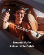 [Ultra Compact] SUPERONE iPhone Retractable Car Charger, Smaller Size Fast Car Charger Adapter with Retractable Apple Cable, Car Chargers for Apple iPhone 14 13 12 11 Pro/XS/XR/Mini/X/iPad/AirPods - Image 2