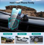 Car Phone Holder Mount, [Military-Grade Suction & Super Sturdy Base] 3 in 1 Universal Phone Mount for Car Dashboard Windshield Air Vent Dash Pad Car Mount for iPhone Android Smartphone - Image 7